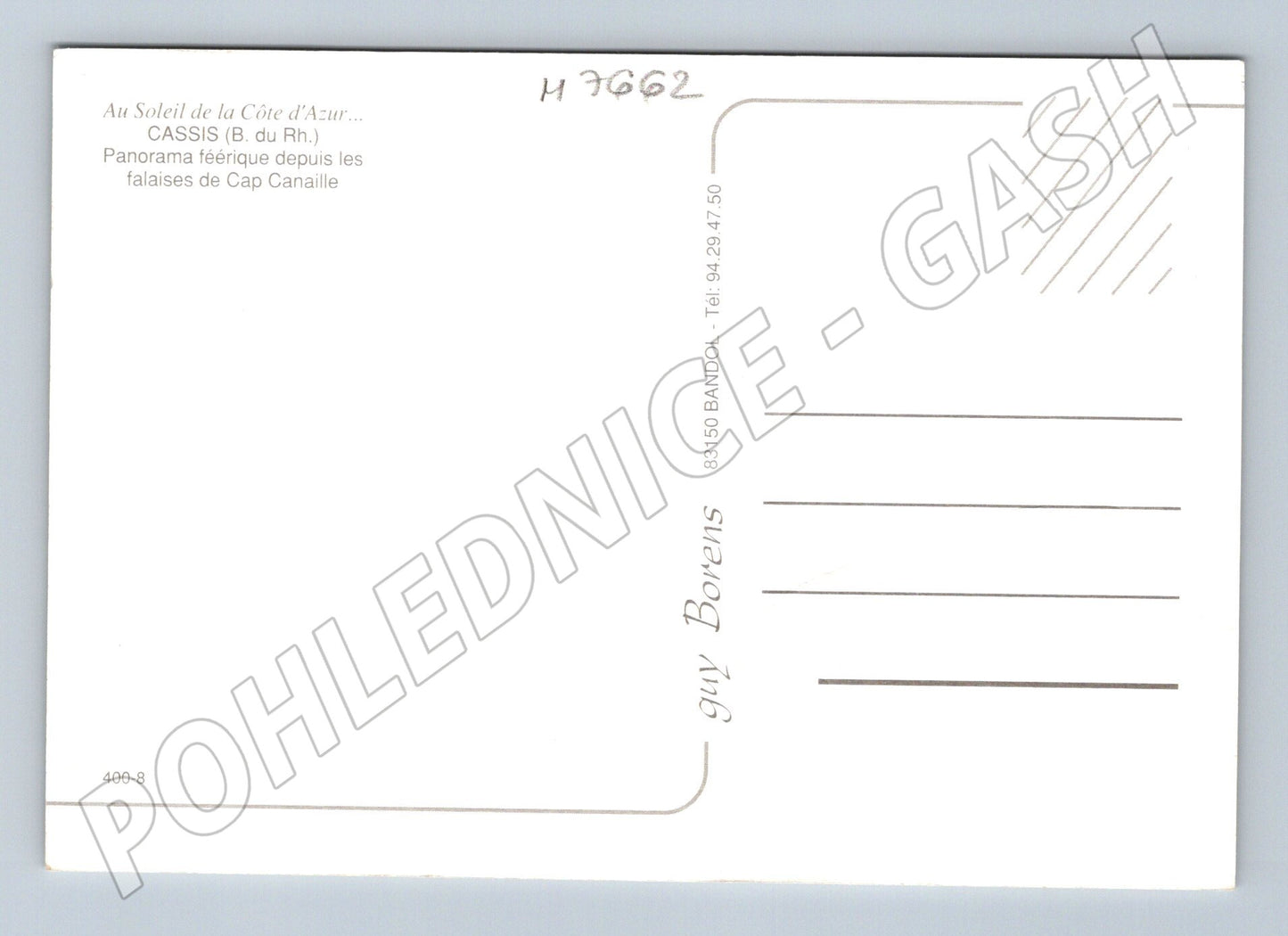 Postcard Cassis panorama Cap Canaille Côte d'Azur (M7662)
