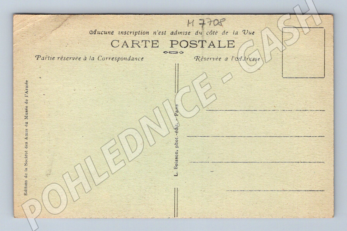 Postcard Paris Invalides Tomb of Napoleon Old (M7708)