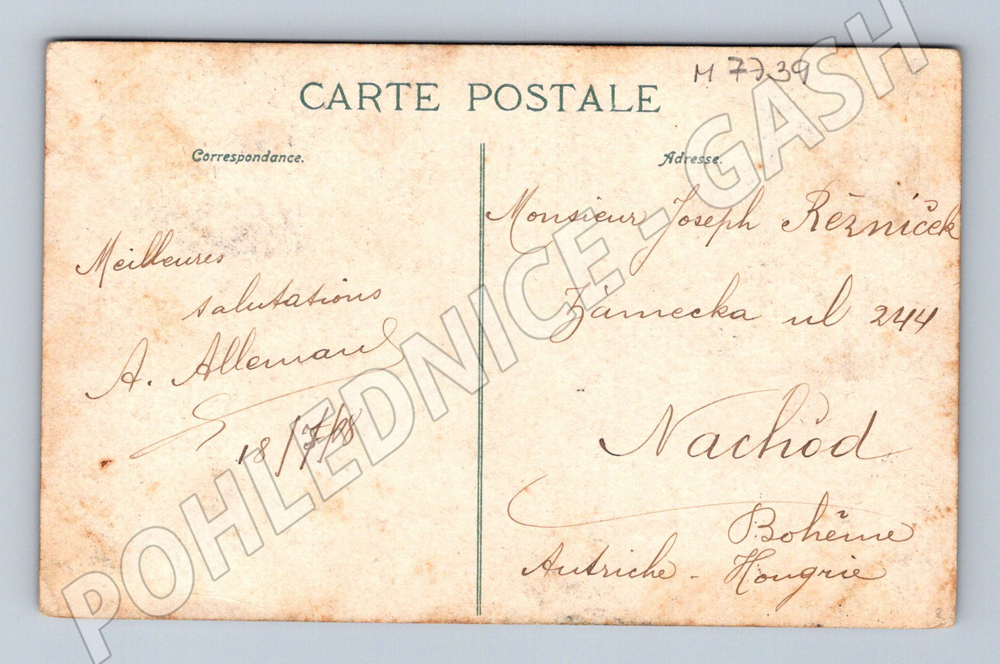 Pohlednice Paříž Louvre Galerie d’Apollon 1908 (M7739)