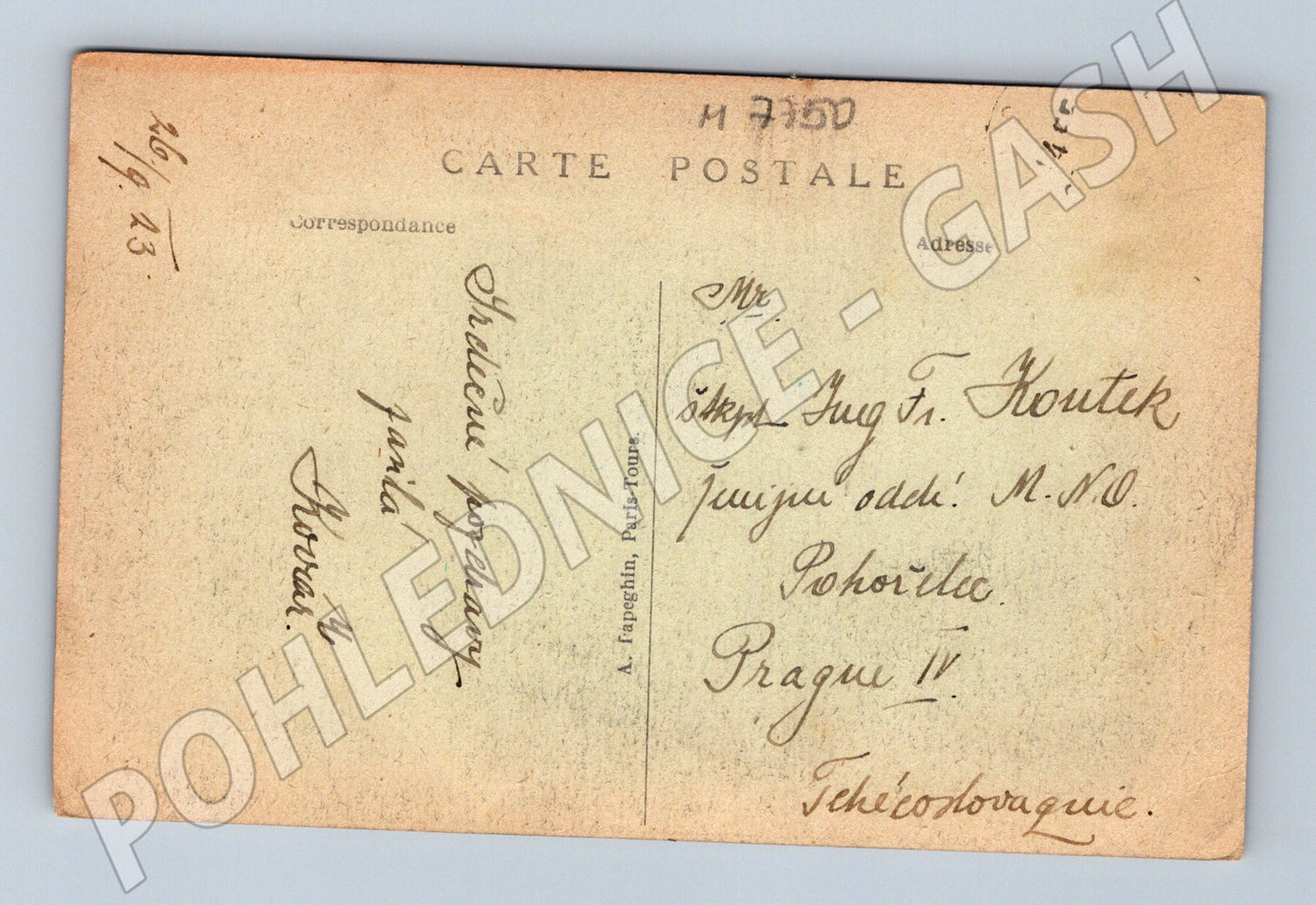 Pohlednice Paříž panorama z Vítězného oblouku 1923 (M7750)