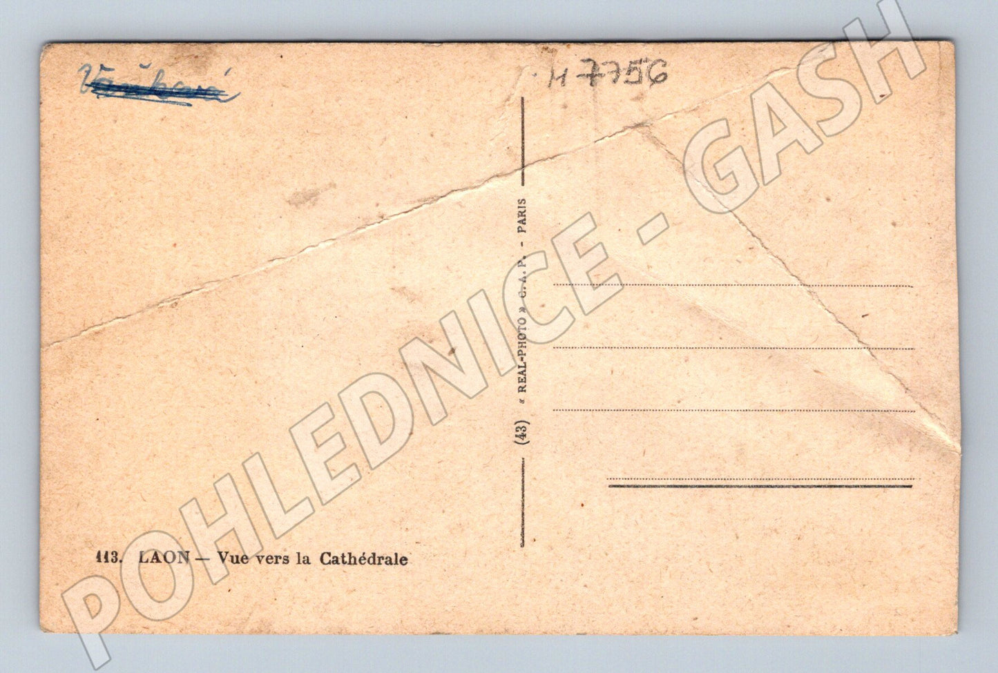 Pohlednice Laon katedrála historická pohlednice (M7756)