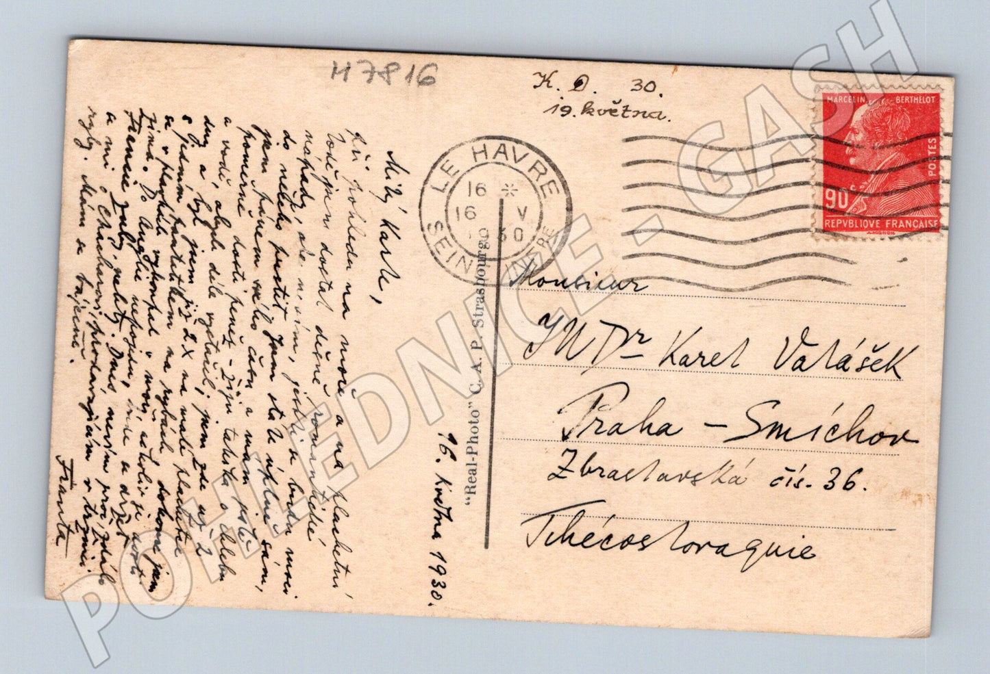 Pohlednice Le Havre La Falaise de la Hève 1930 (M7816)