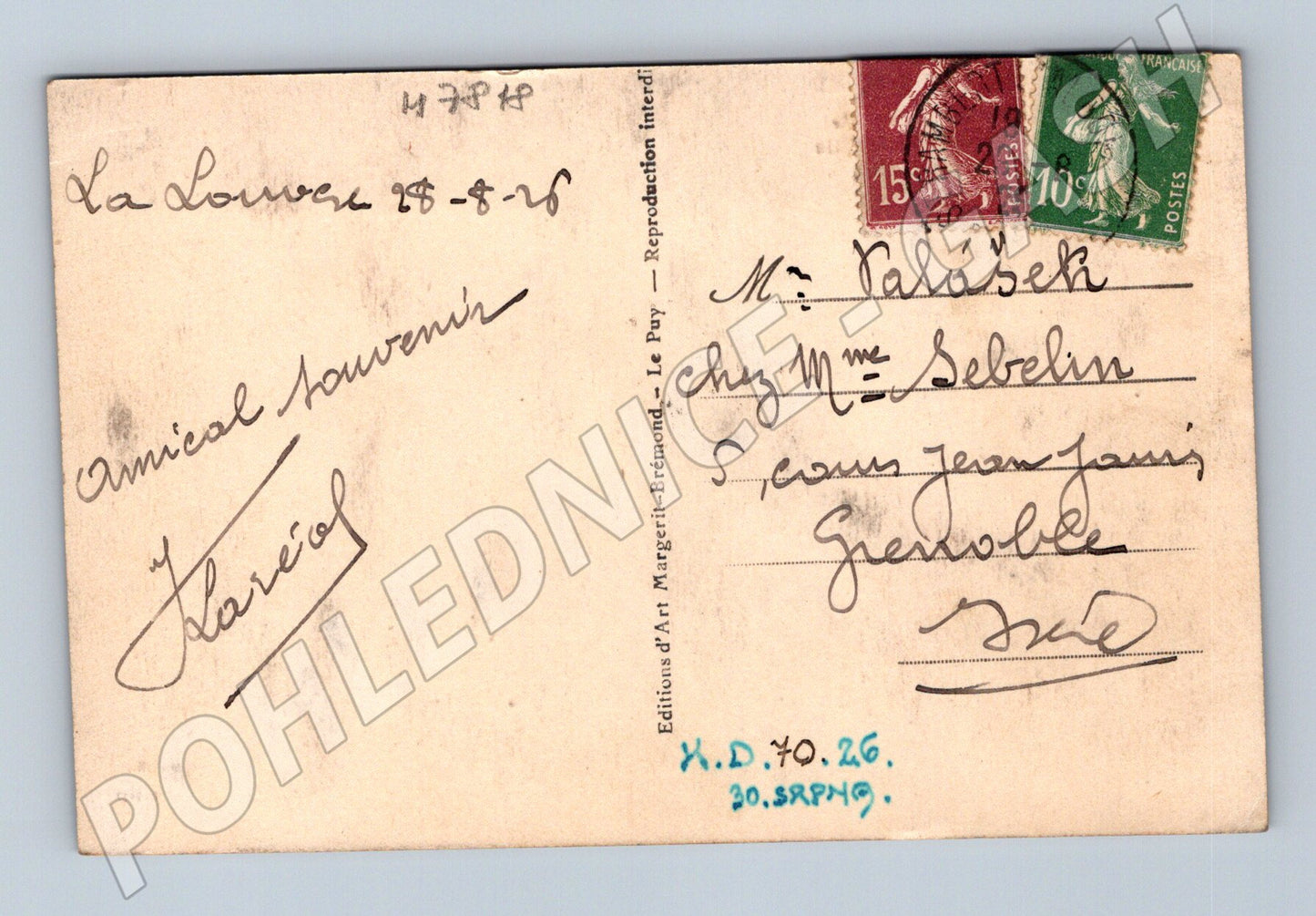 Pohlednice La Louvesc Abri des Pèlerins stará (M7818)