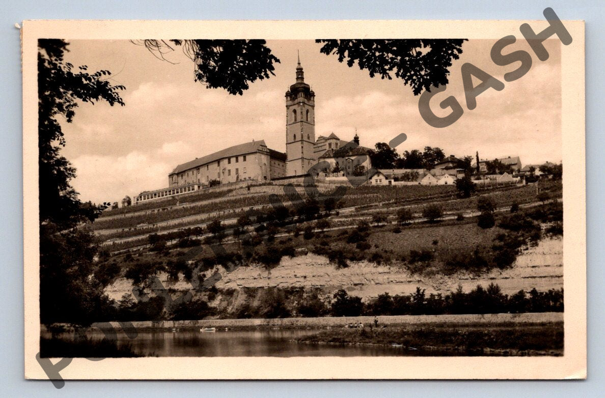 Pohlednice hrad Mělník 1957 ČSR (M793)