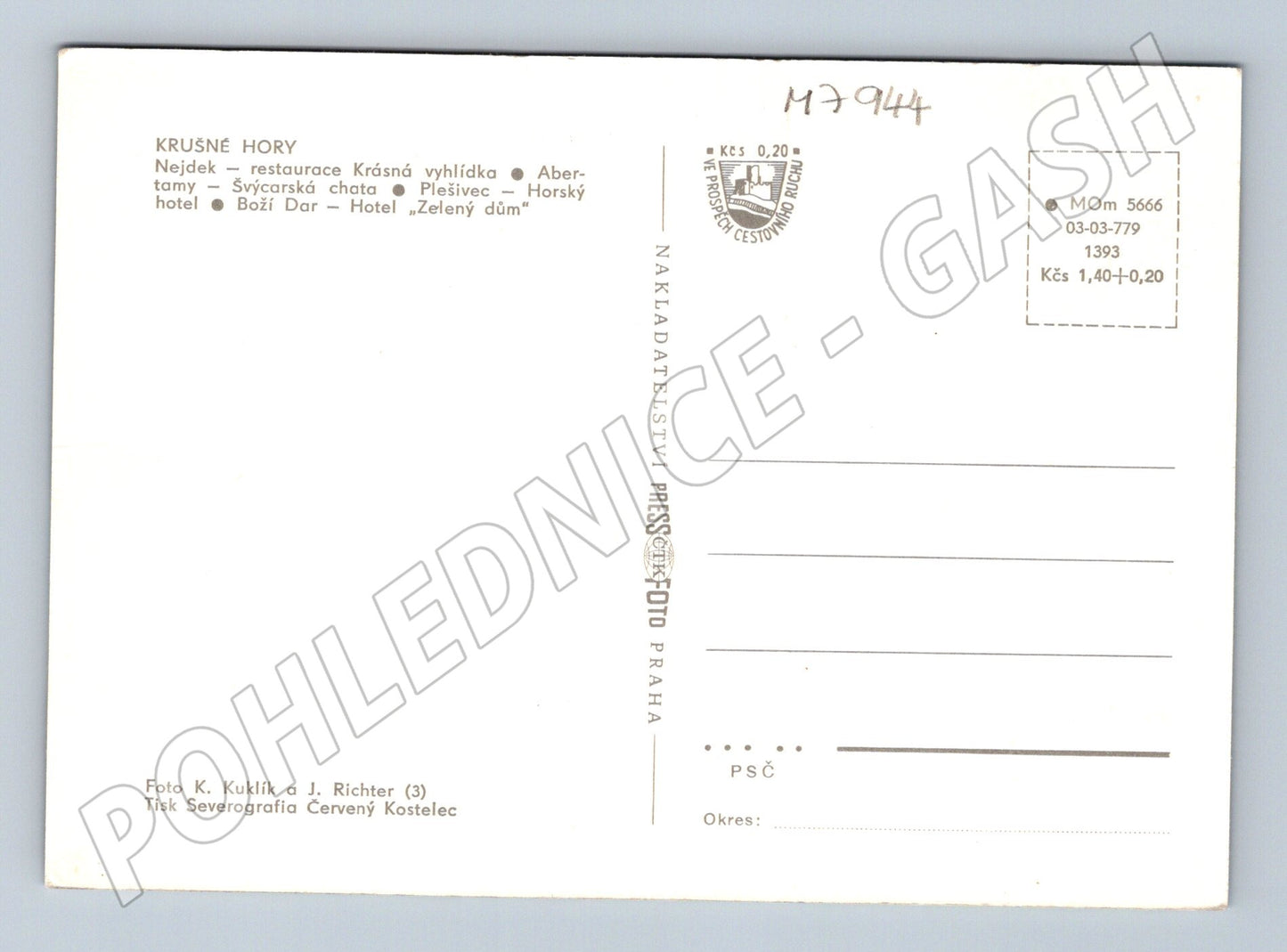 Postcard Ore Mountains tourist multi-view Pressfoto (M7944)