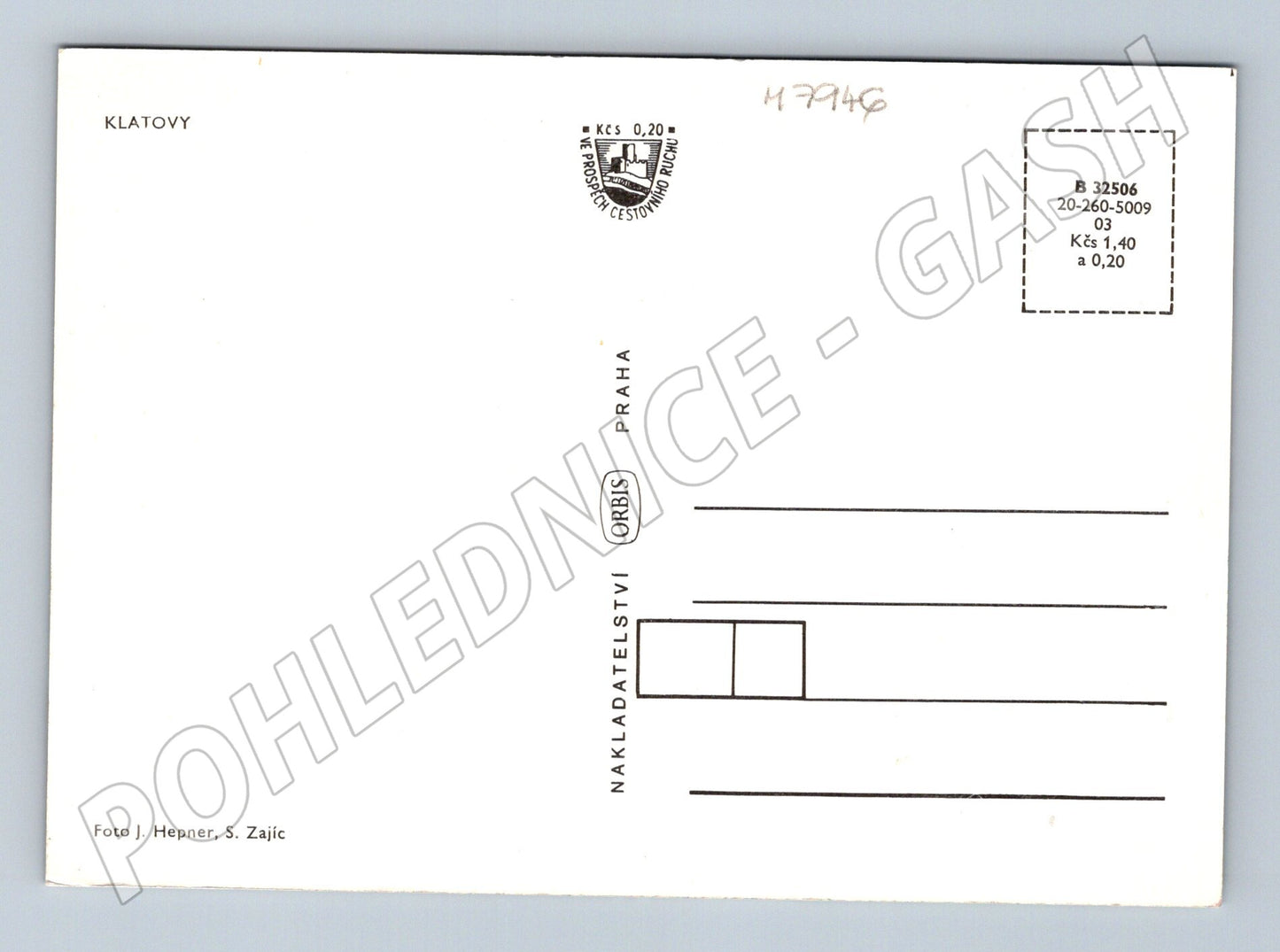 Postcard Klatovy city of carnations multiple shots clear (M7946)
