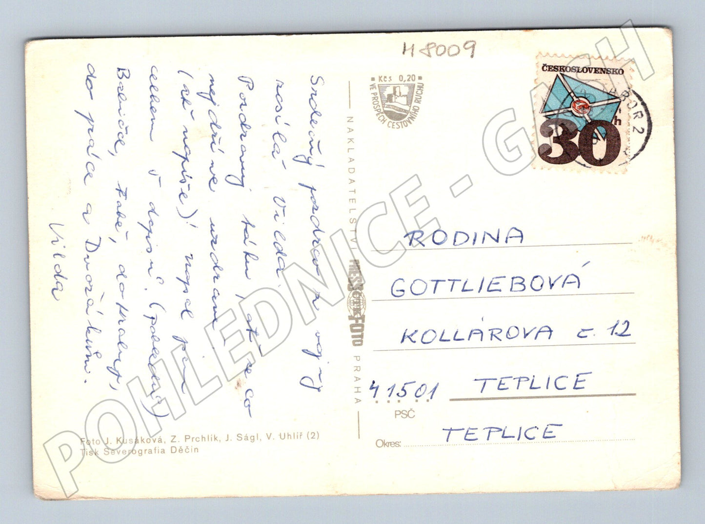 Postcard Tábor region collage Tábor Jistebnice Mladá Vožice (M8009)