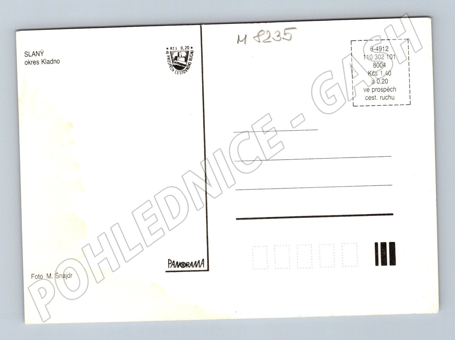 Pohlednice Slaný koláž velký formát okres Kladno (M8235)