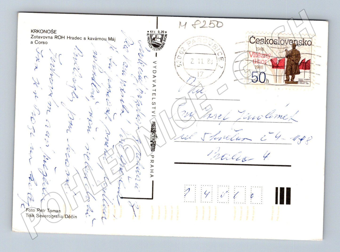 Pohlednice Pec pod Sněžkou Zotavovna ROH 1988 (M8250)