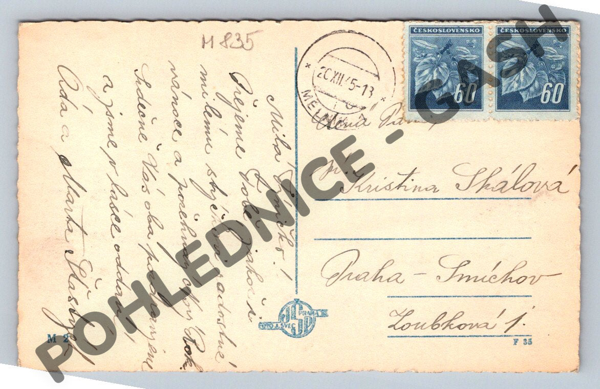 Pohlednice zimní krajina ČR do 1950 (M835)