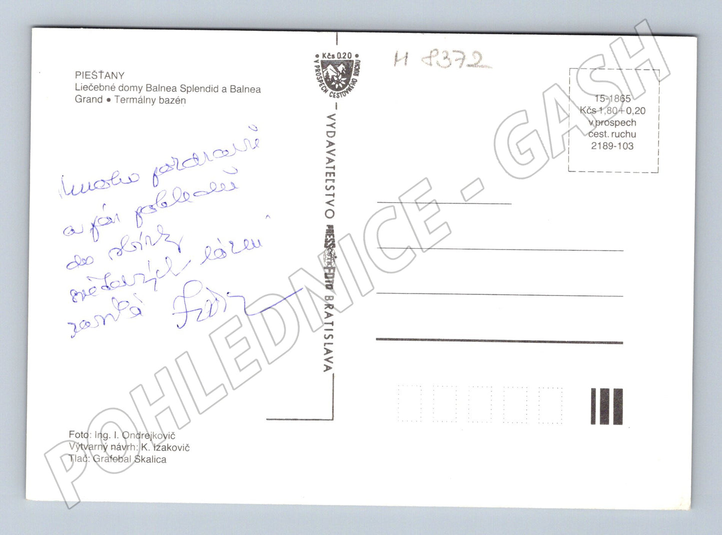 Postcard Piešťany Balnea Splendid Grand thermal pool (M8372)