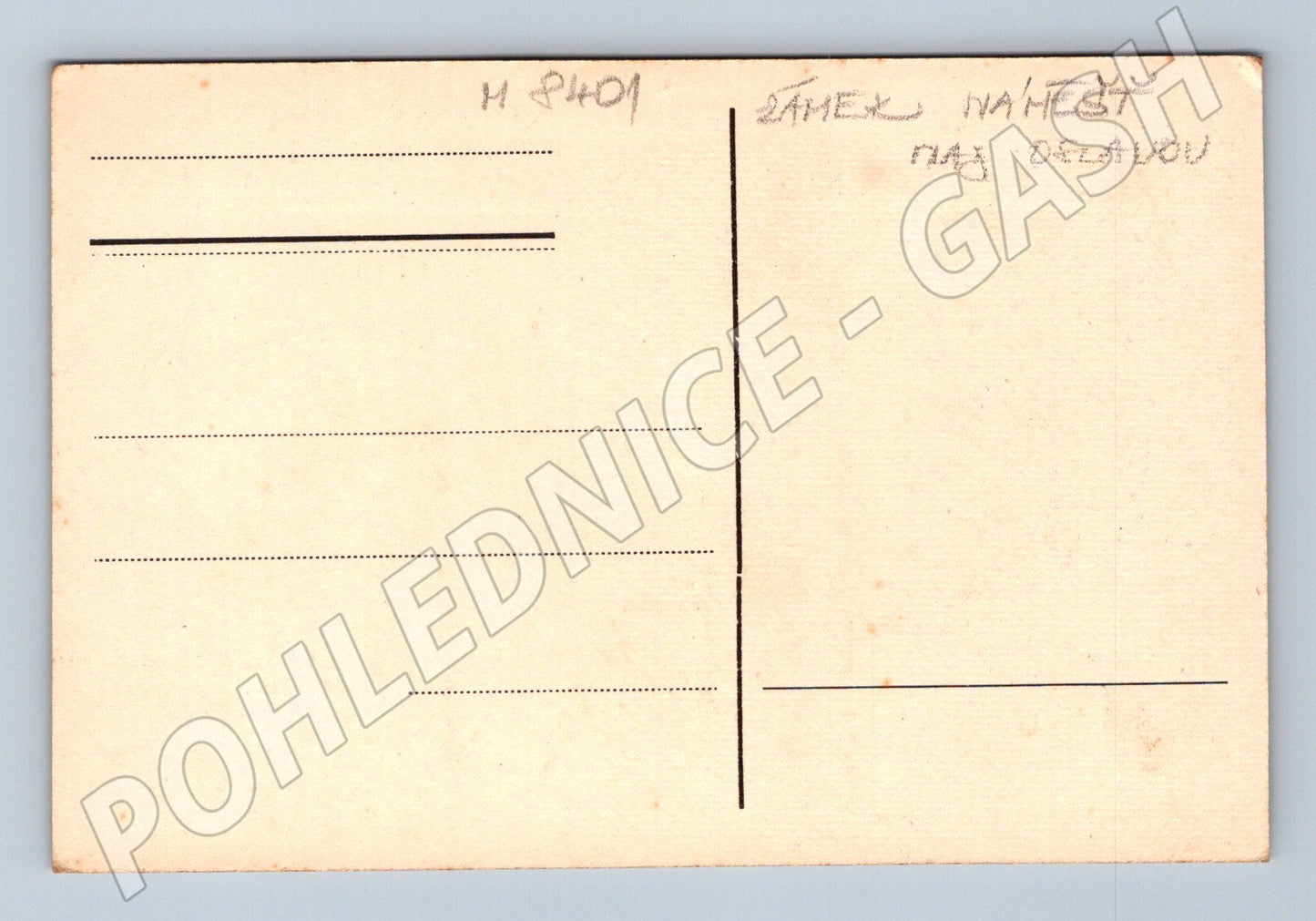 Pohlednice Zámek Náměšť nad Oslavou stará grafika (M8401)