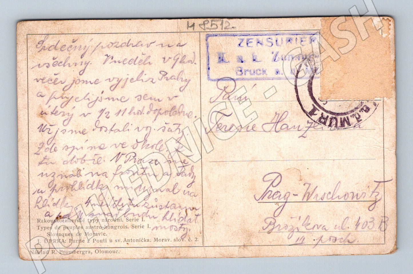 Moravský kroj pouť u sv. Antoníčka etnografie (M8512)