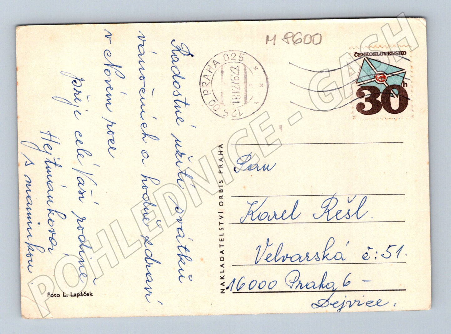 Betlém ČSR 1972 L. Lapáček prošlá (M8600)