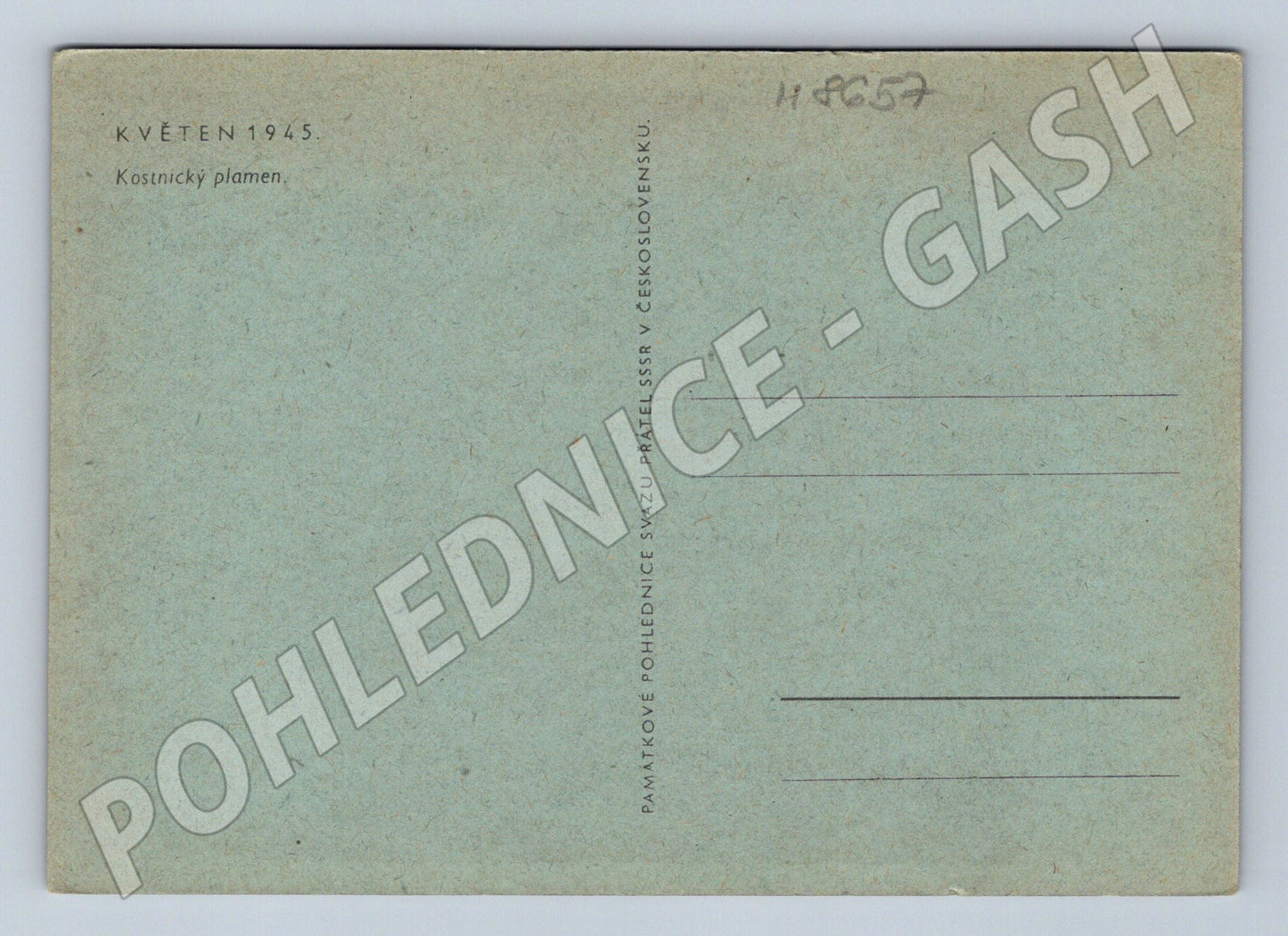 Pohlednice Praha 1945 Kostnický plamen děti kroje (M8657)