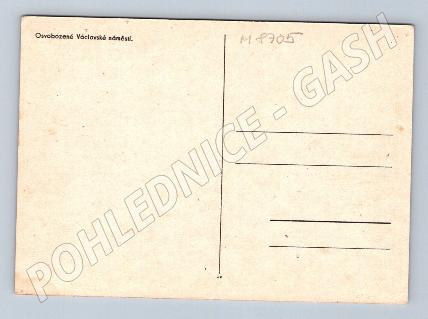 Pohlednice Osvobození Prahy 1945 Václavák (M8705)