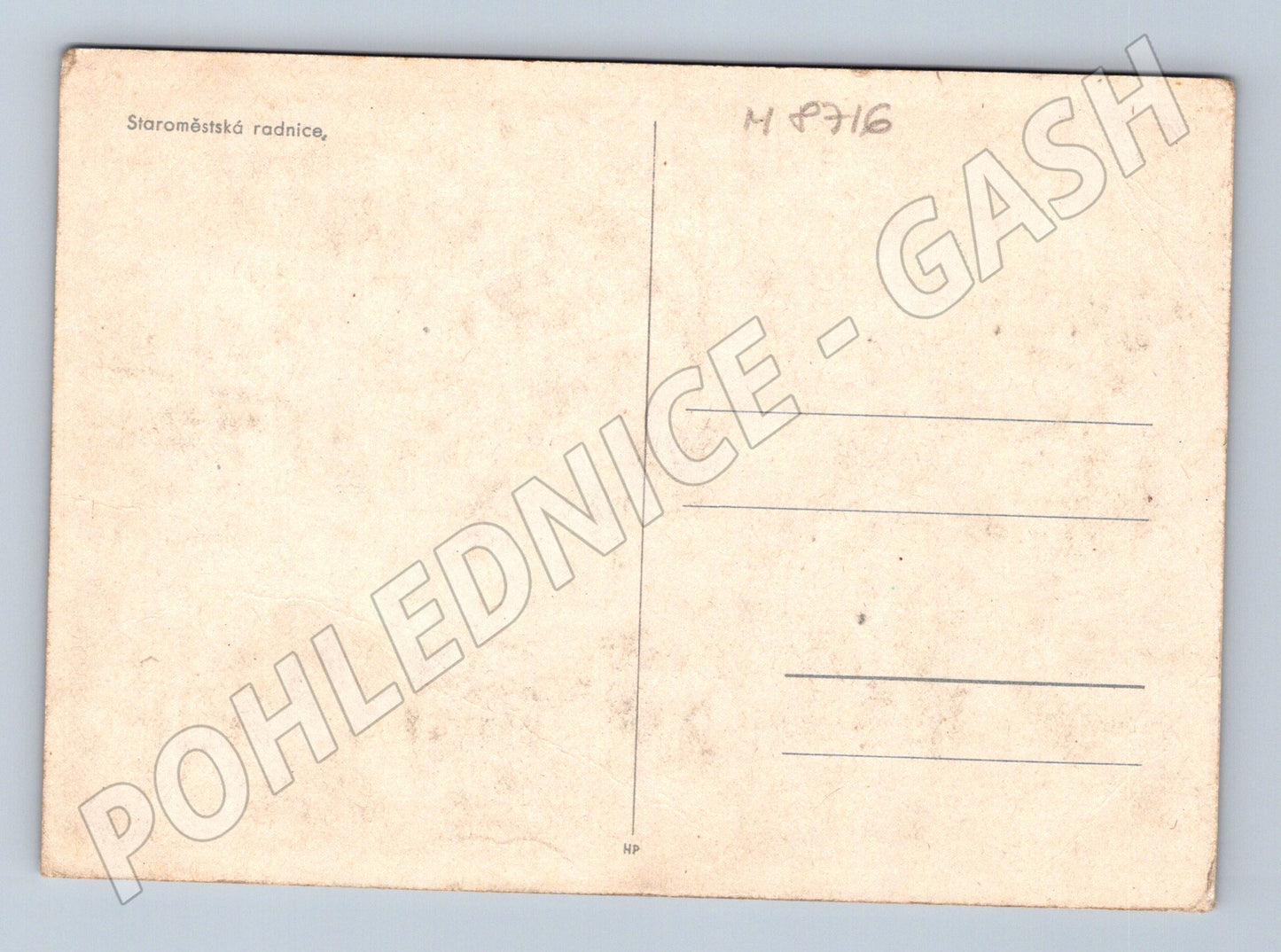 Pohlednice Staroměstská radnice poškozená (M8716)