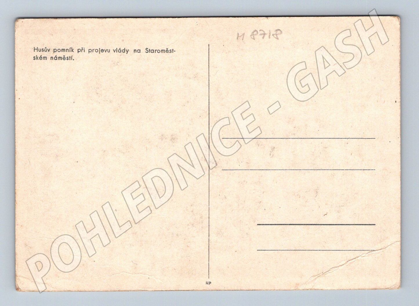 Pohlednice Husův pomník Praha historická (M8718)