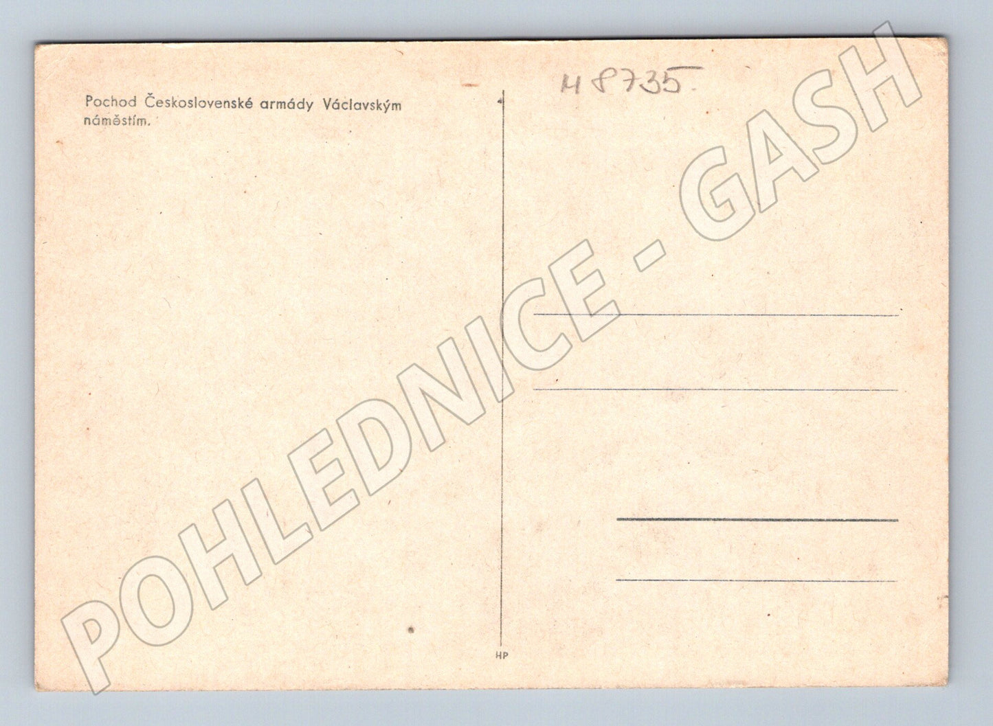 Pohlednice Pochod ČS armády Václavák do 1950 (M8735)