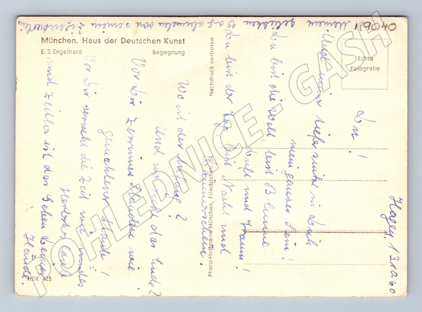 Pohlednice München Haus der Deutschen Kunst 1960 (M9040)