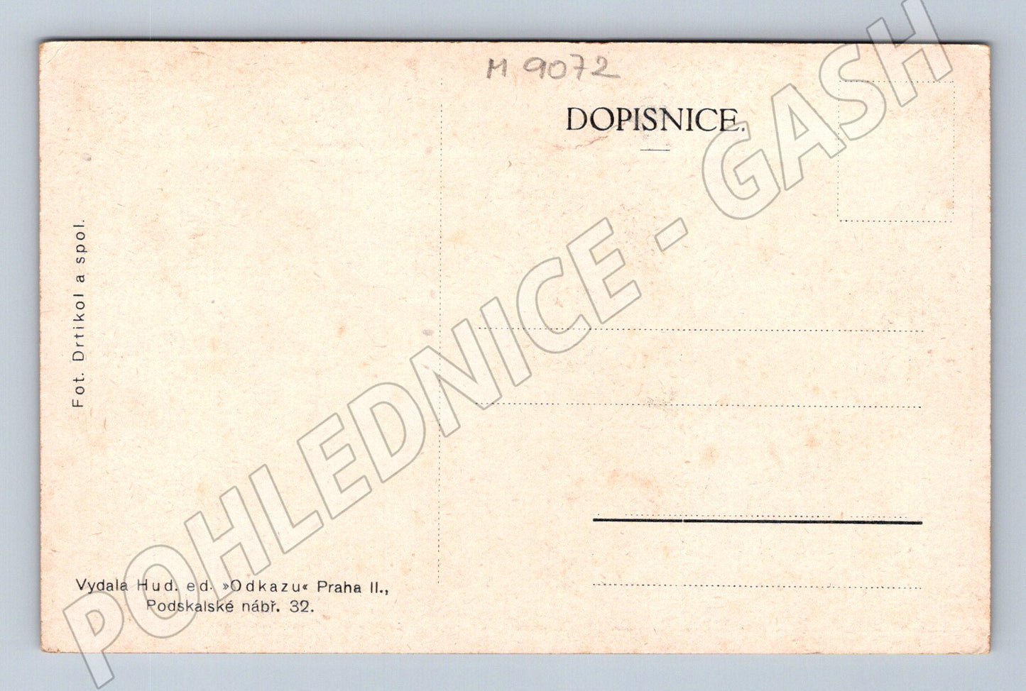 Postcard JB Foerster portrait Drtikol (M9072)