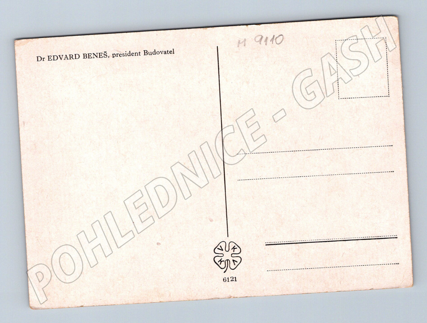 Pohlednice Edvard Beneš prezident Budovatel (M9110)