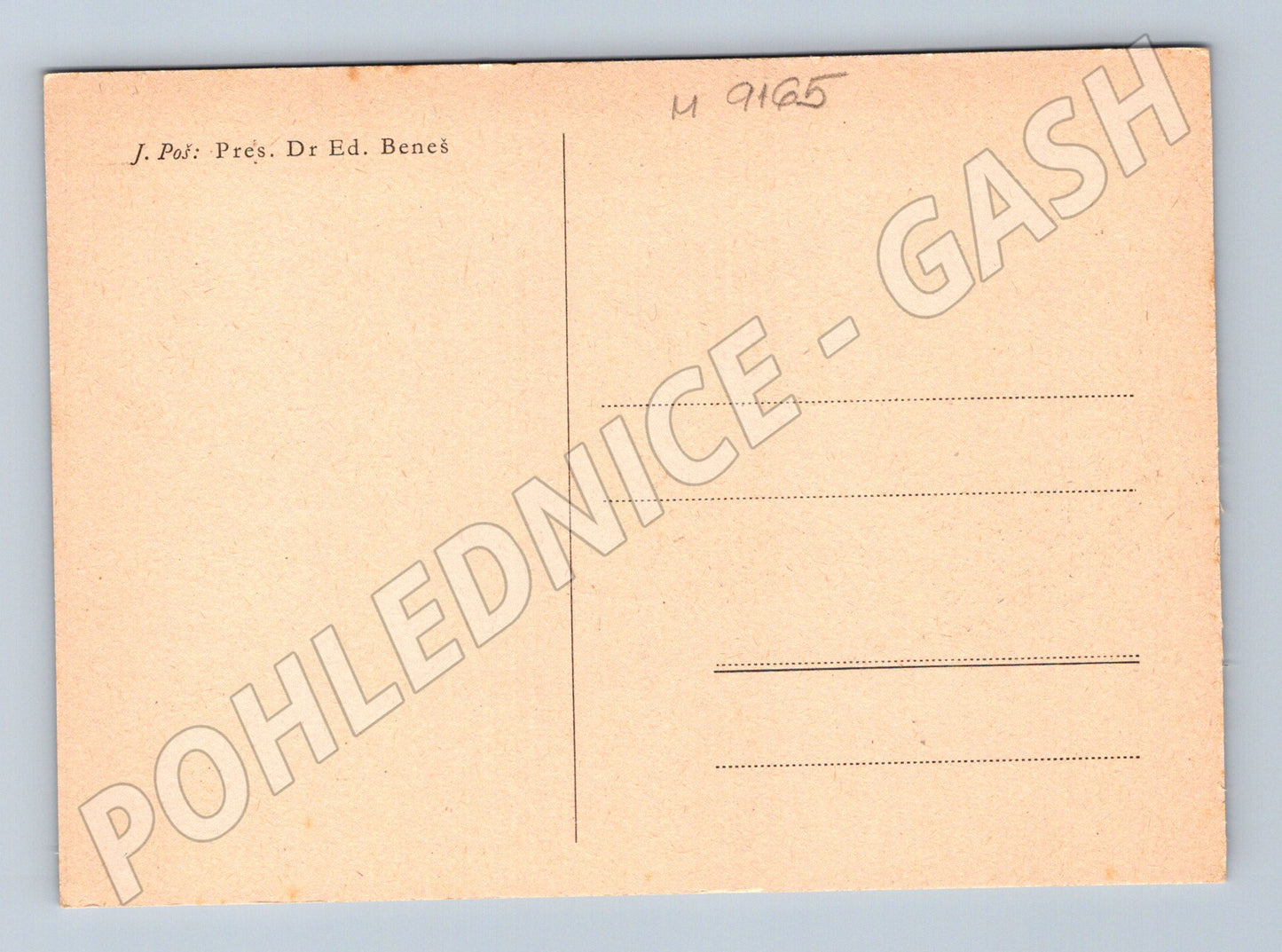 Postcard Dr Edvard Beneš portrait historical (M9165)