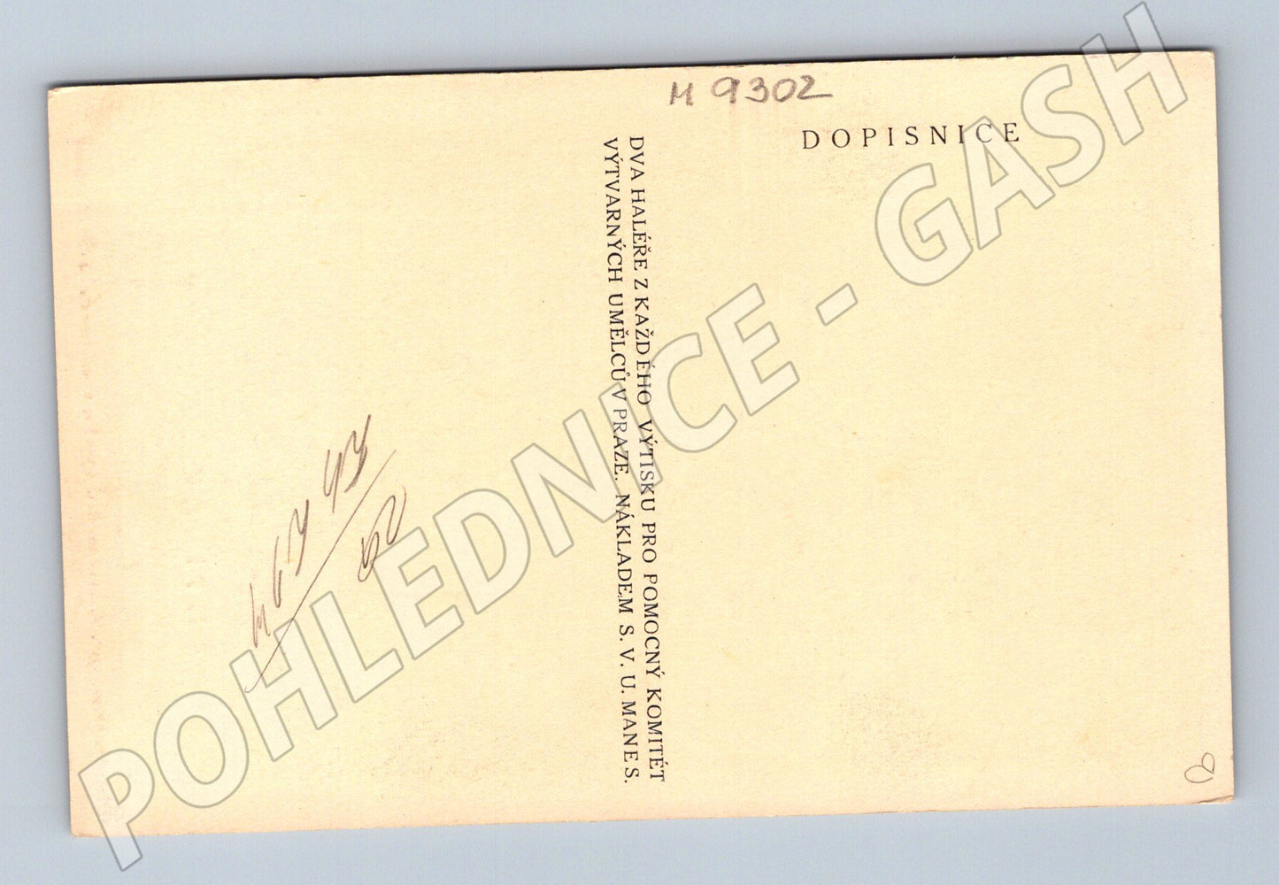Postcard František Palacký Mánes Švabinský (M9302)