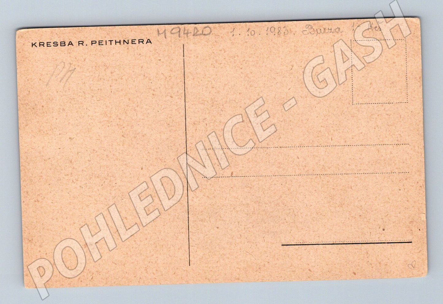 Pohlednice E Vojan portrét Peithner (M9420)