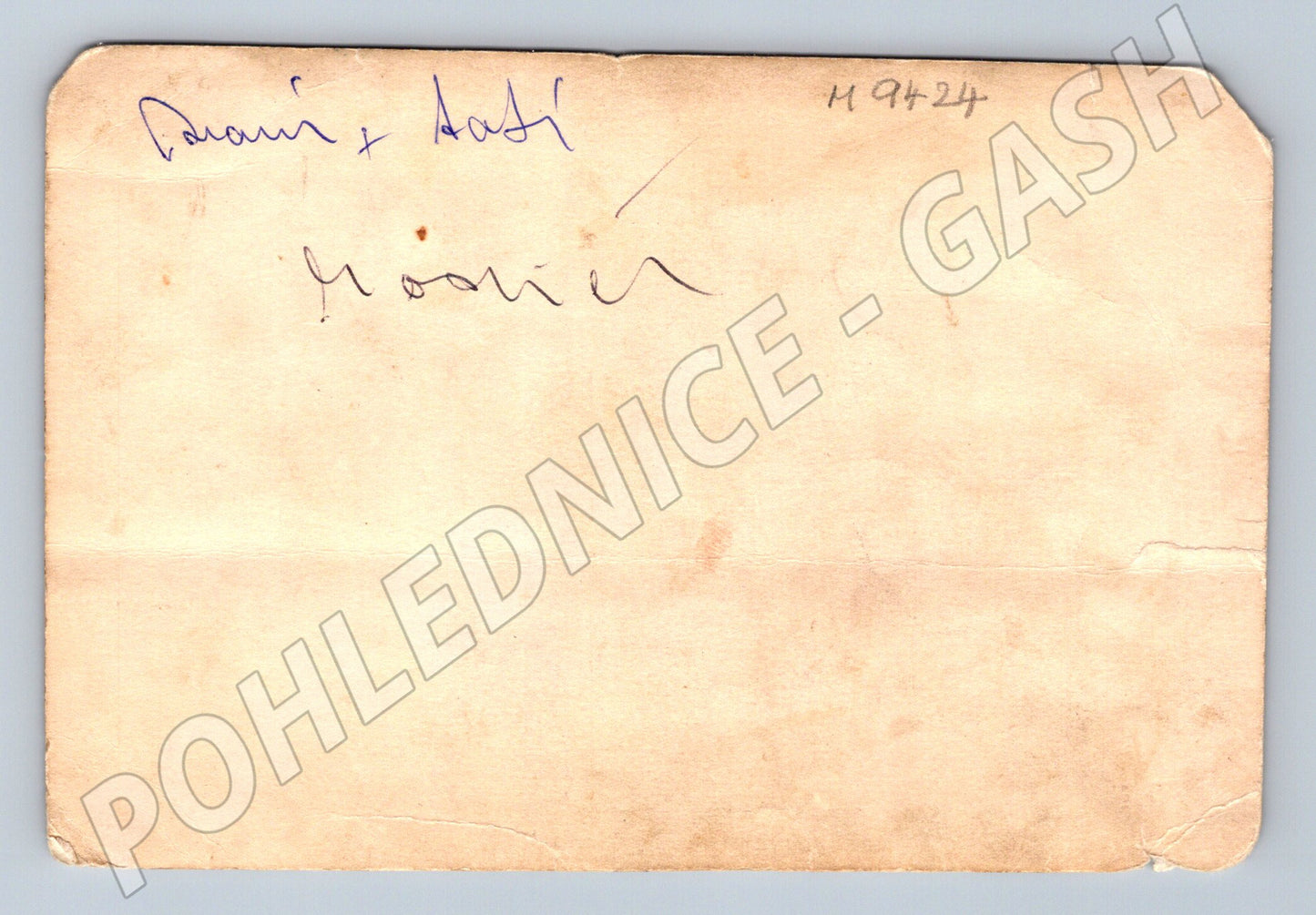 Pohlednice portrét muž a žena květiny (M9424)