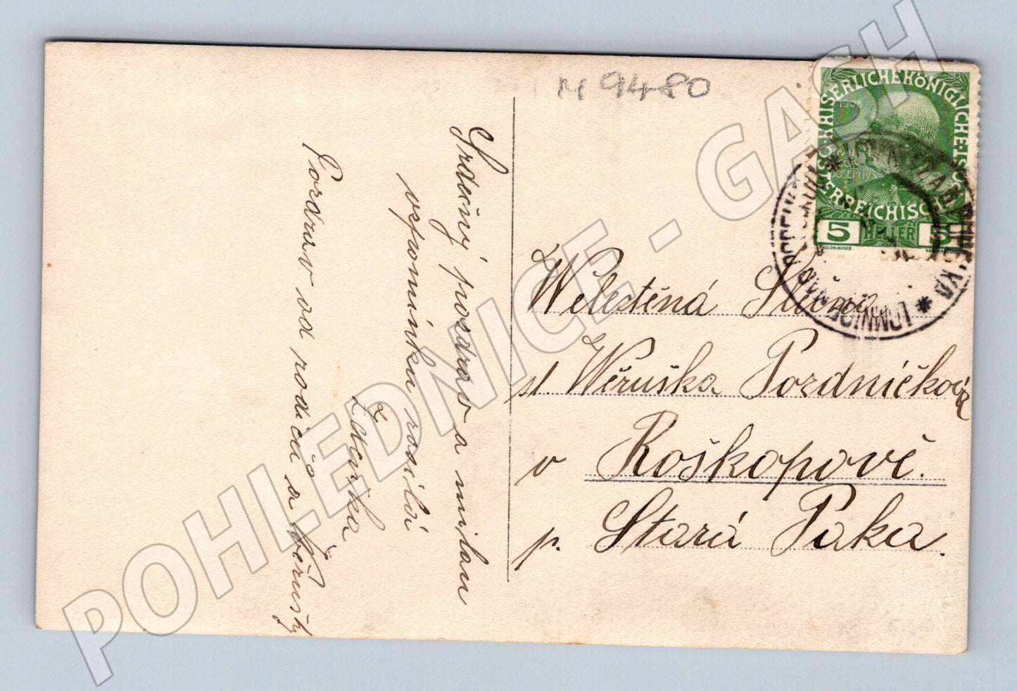 Postcard girl Austria Hungary 1910 (M9480)