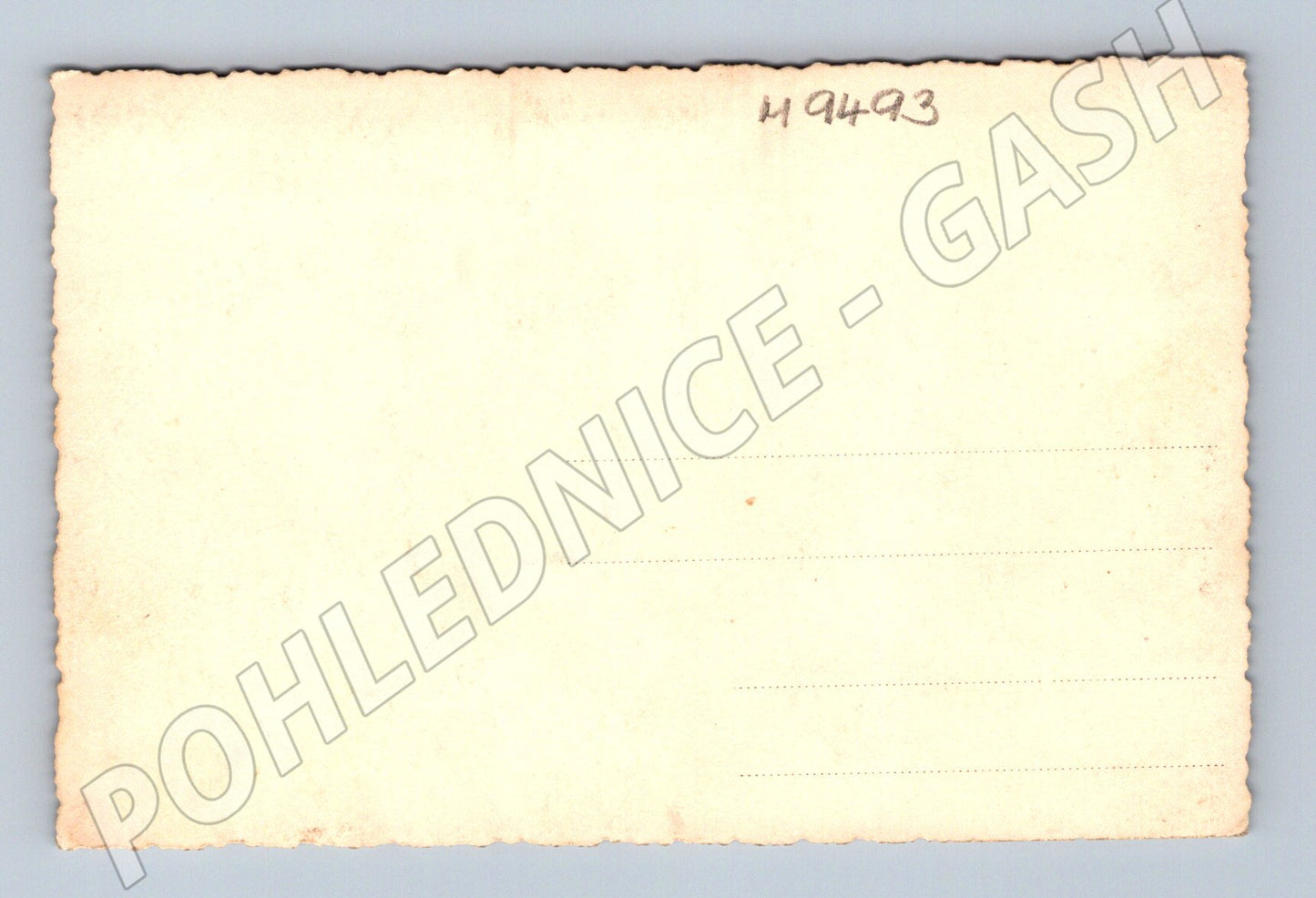 Postcard group at a table early 20th century (M9493)