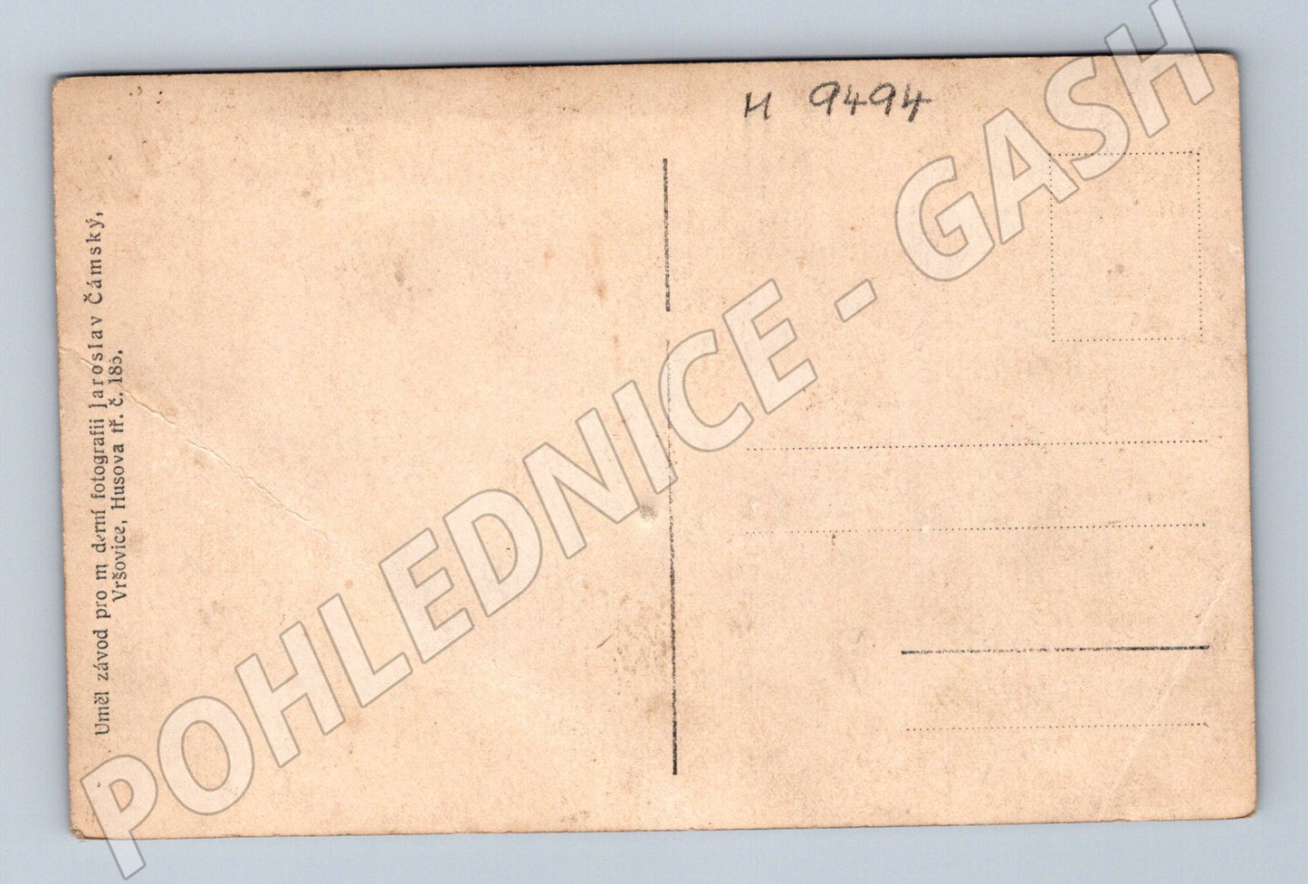 Postcard family portrait Czech Republic before 1950 (M9494)