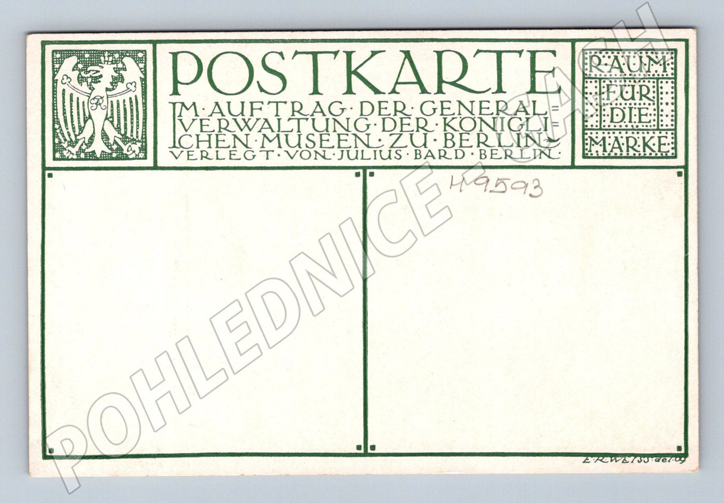 Postcard Rembrandt Self-Portrait Berlin (M9593)