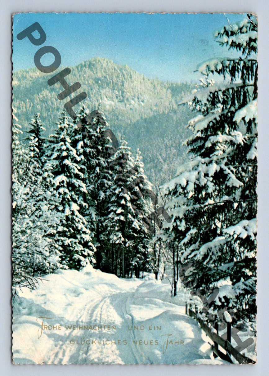 Pohlednice Zimní Německo Veselé Vánoce (M960)