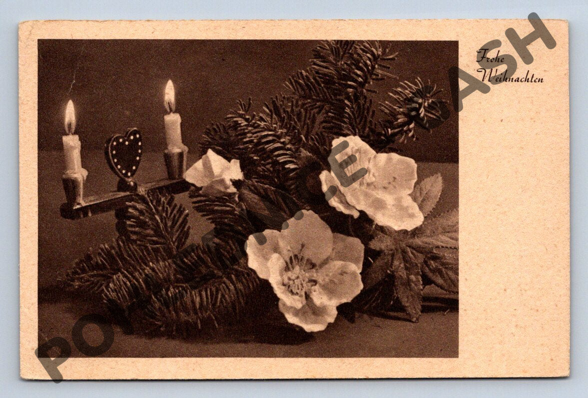 Pohlednice Vánoční Protektorát Frohe Weihnachten (M961)