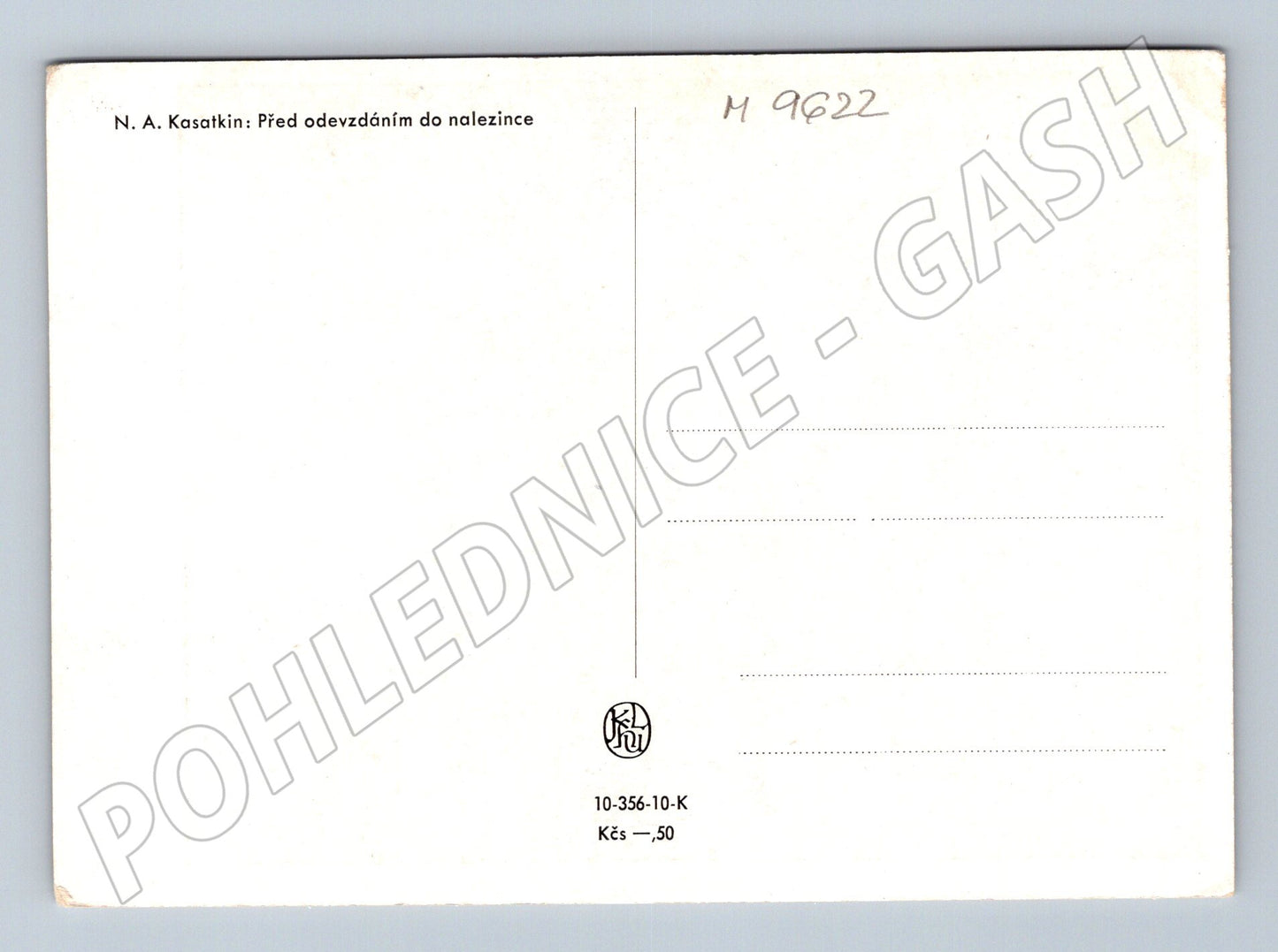 Pohlednice Kasatkin před nalezincem (M9622)