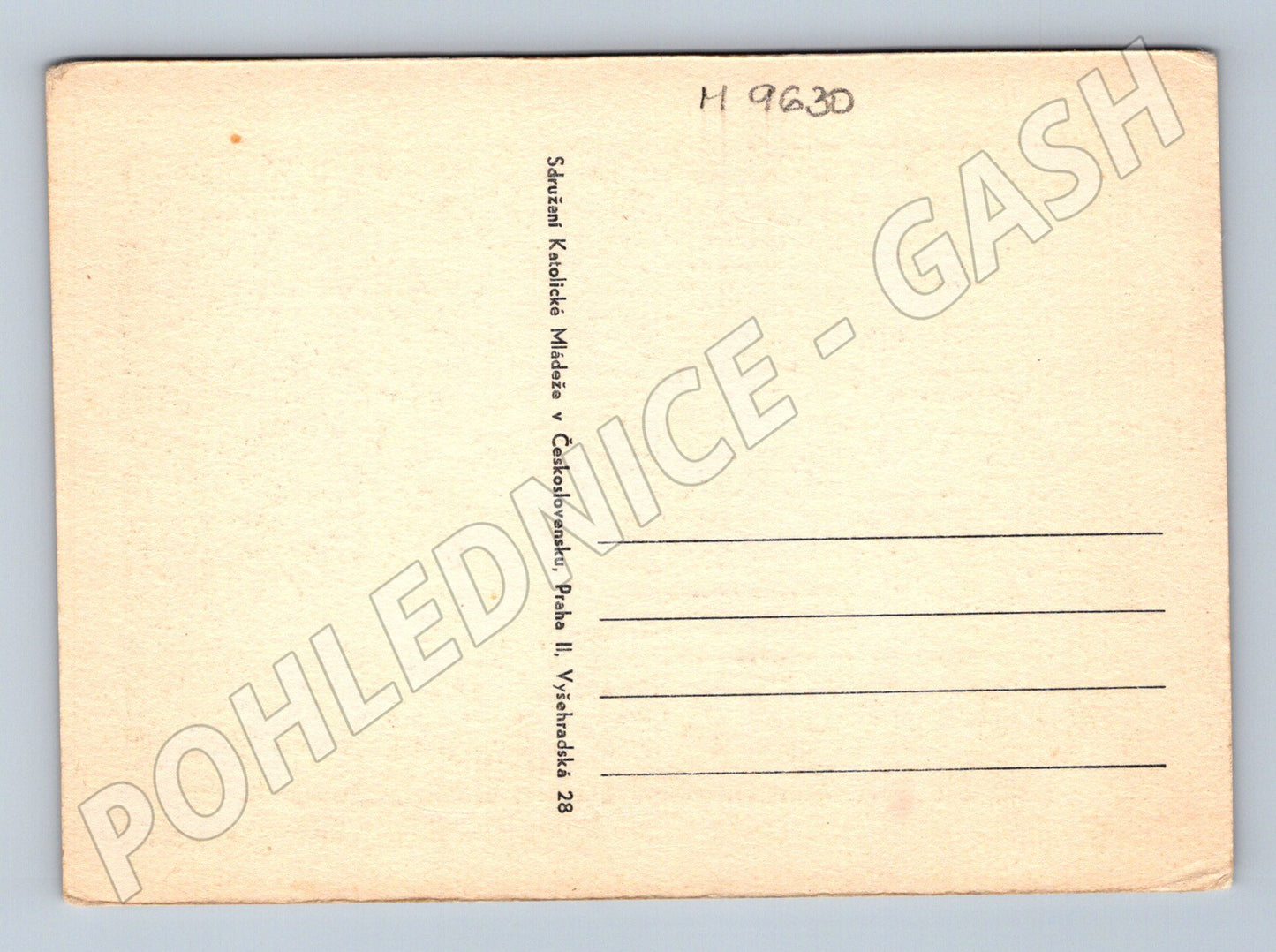 Postcard Garden of Gethsemane religious motif (M9630)