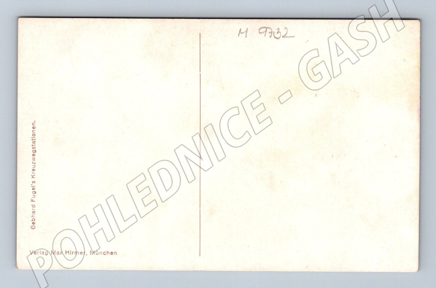 Postcard Fugel Stations of the Cross Jesus before Pilate (M9732)