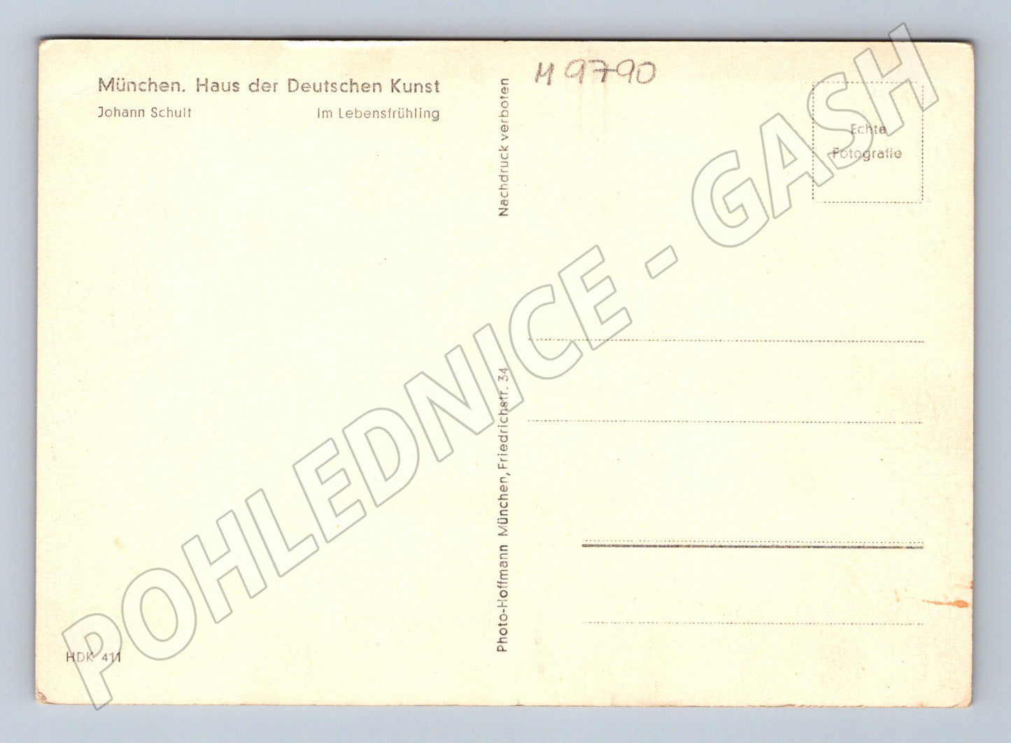 Pohlednice akt Im Lebensfrühling Schult (M9790)