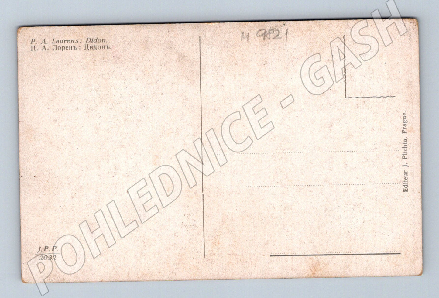Pohlednice akt P. A. Laurens Didon J. Plichta (M9821)