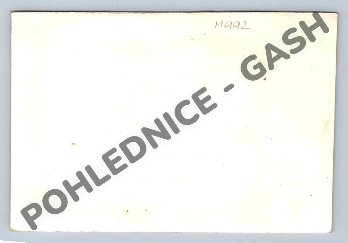 Postcard Clock graphic design (M992)