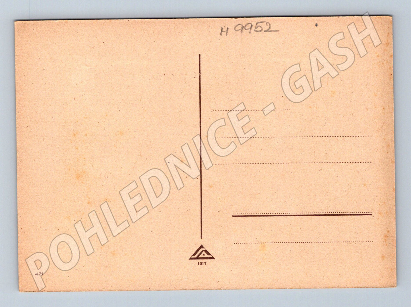 Painted postcard children in the rain of friendship (M9952)