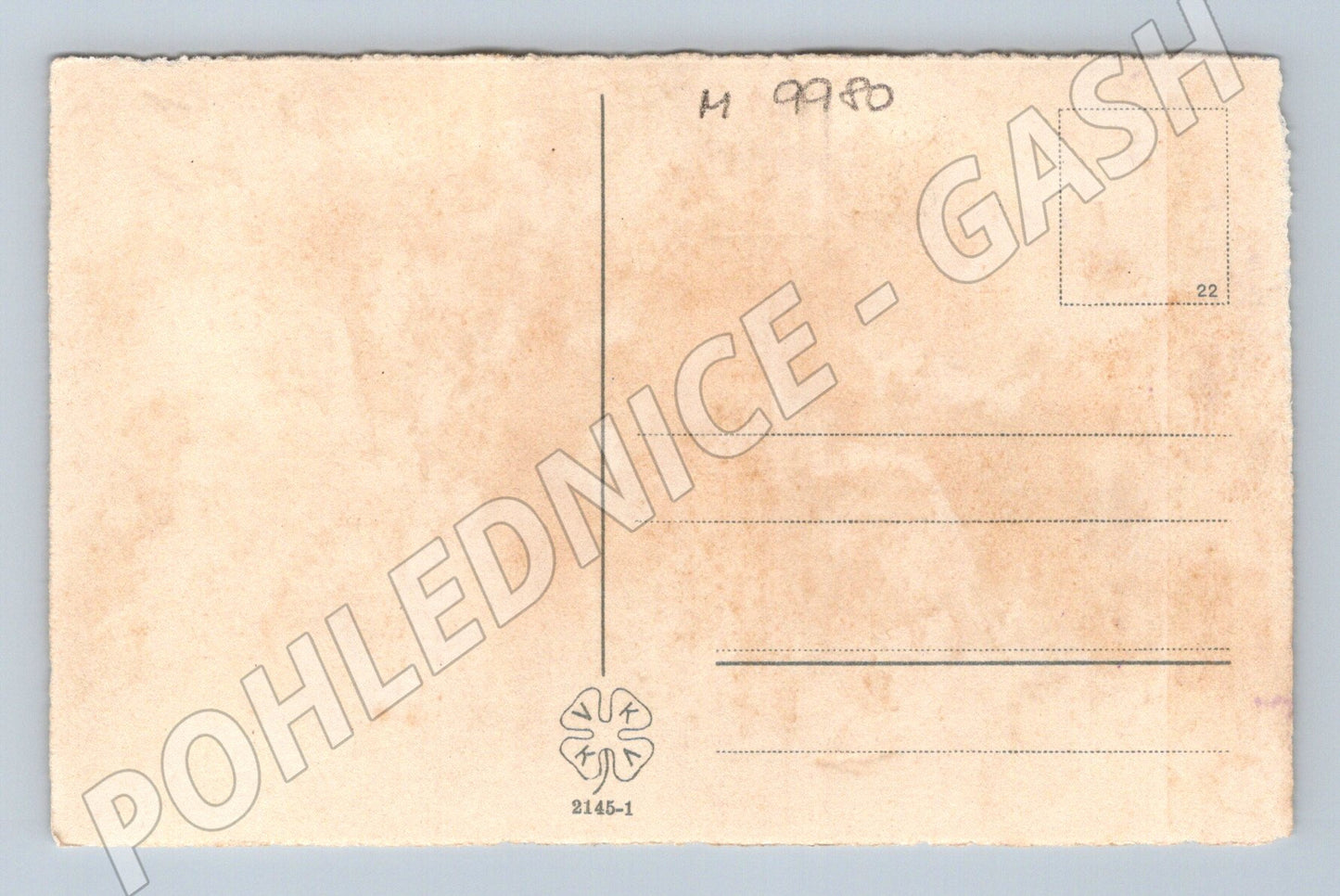 Antique postcard rose floral motif (M9980)