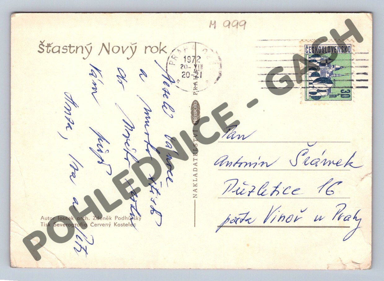 Pohlednice Novoroční rytíři Z. Podhůrský (M999)