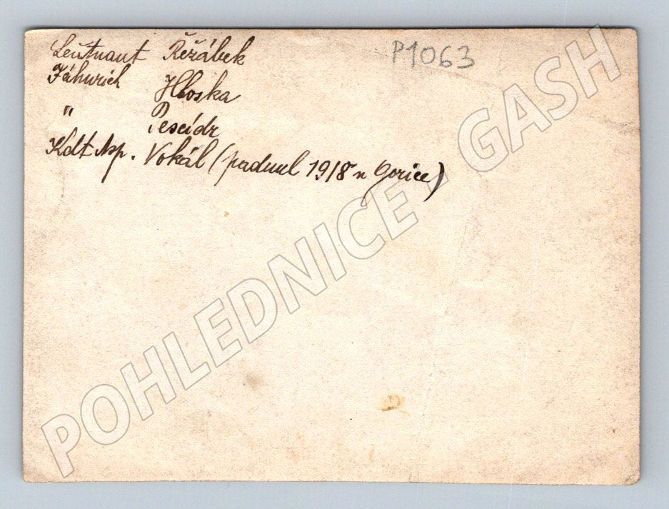 Pohlednice vojáci 1 světová válka 1918 psaná (P1063)