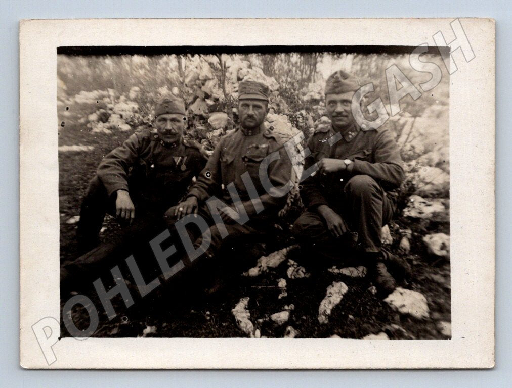 Pohlednice Rakousko Uhersko vojáci ofenziva 1917 ww1 (P1093)