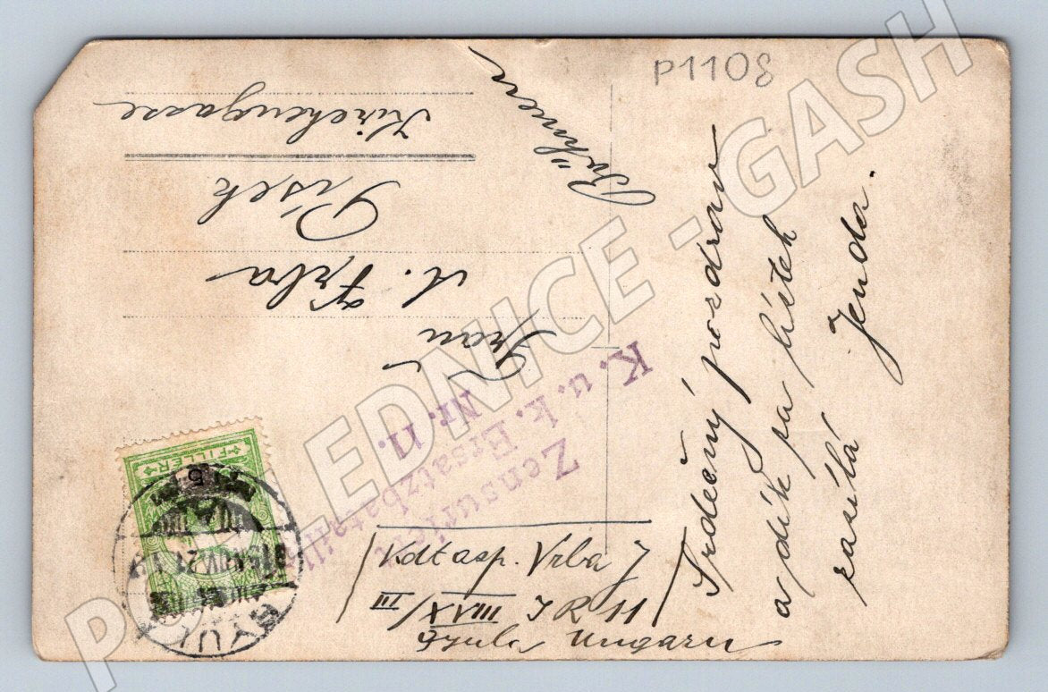 Postcard Austria-Hungary military group (P1108)