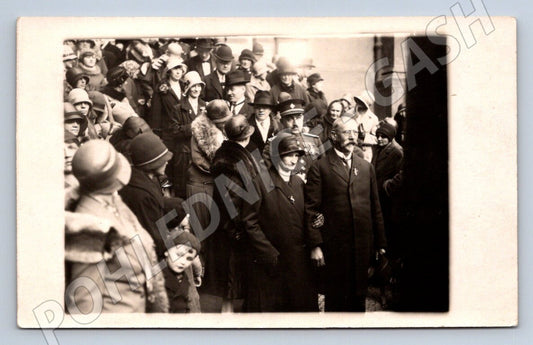 Pohlednice Praha slavnostní událost osobnosti 1929 (P1124)