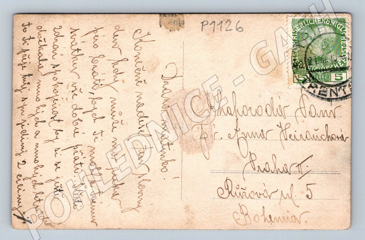 Pohlednice hradní strážce RU štít halapartna voják 28 pluk (P1126)